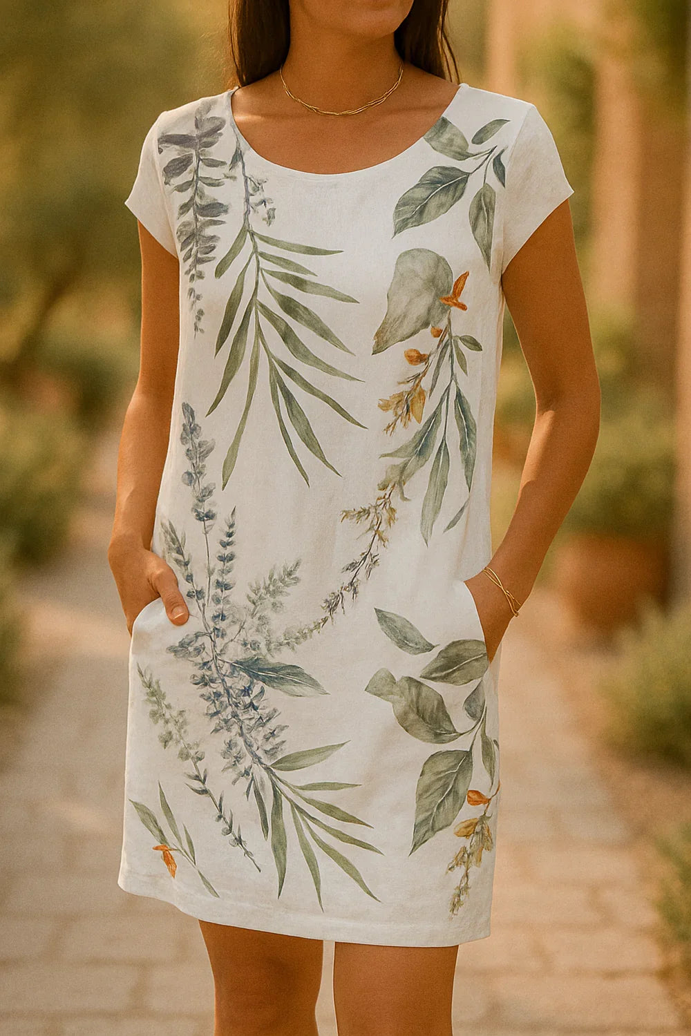 Radmila | Elegantna lanena haljina
