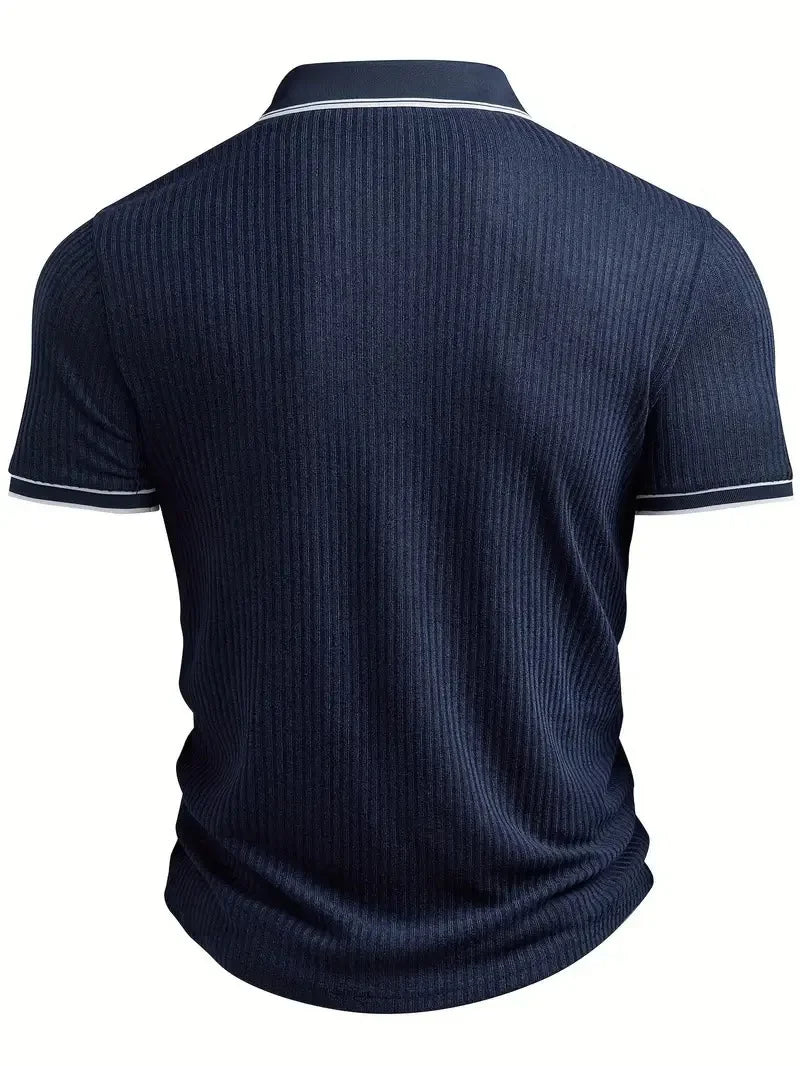 Rafael | Rebrasta Polo Majica s Kontrastnim Detaljima