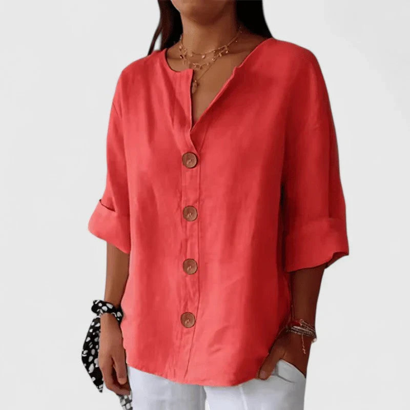 Daphne | Elegantna Lanena Bluza