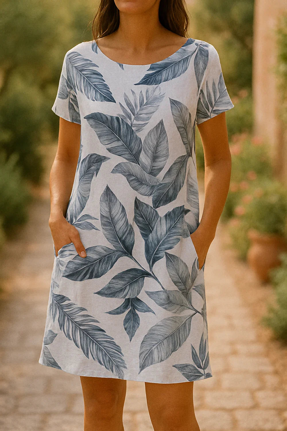 Radmila | Elegantna lanena haljina