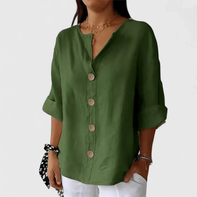 Daphne | Elegantna Lanena Bluza