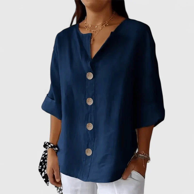 Daphne | Elegantna Lanena Bluza