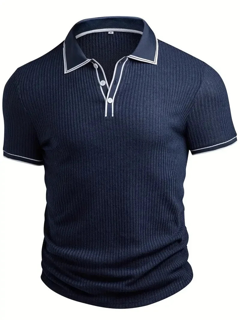 Rafael | Rebrasta Polo Majica s Kontrastnim Detaljima