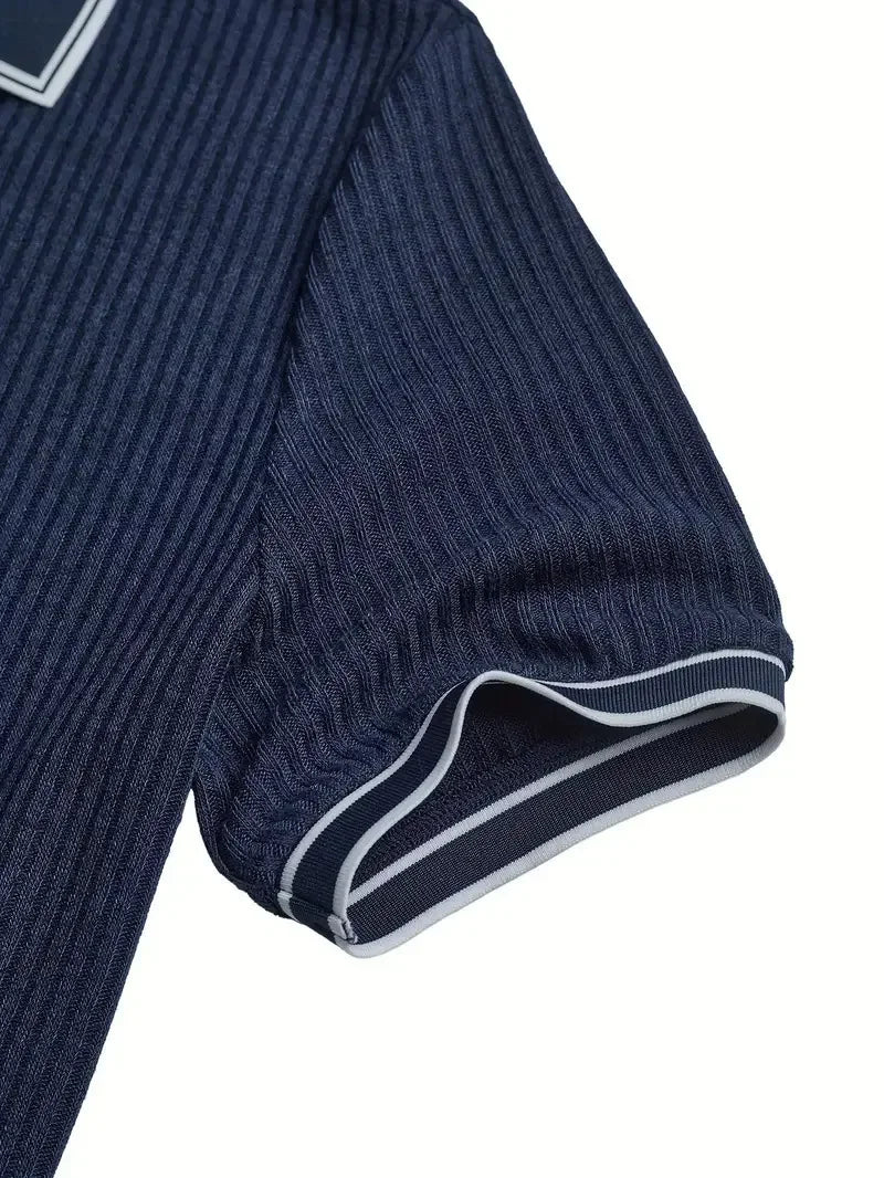 Rafael | Rebrasta Polo Majica s Kontrastnim Detaljima