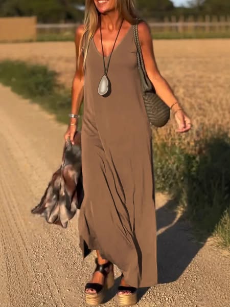 Evelyne | Elegantna duga haljina bez rukava