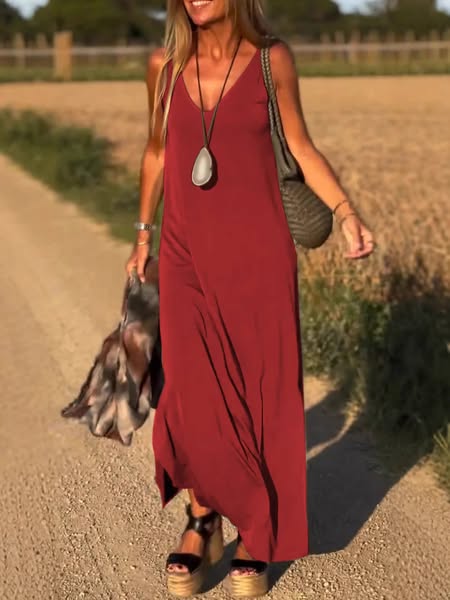 Evelyne | Elegantna duga haljina bez rukava