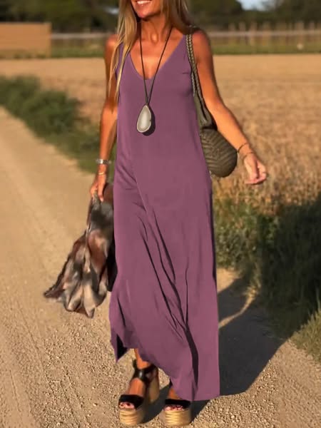 Evelyne | Elegantna duga haljina bez rukava